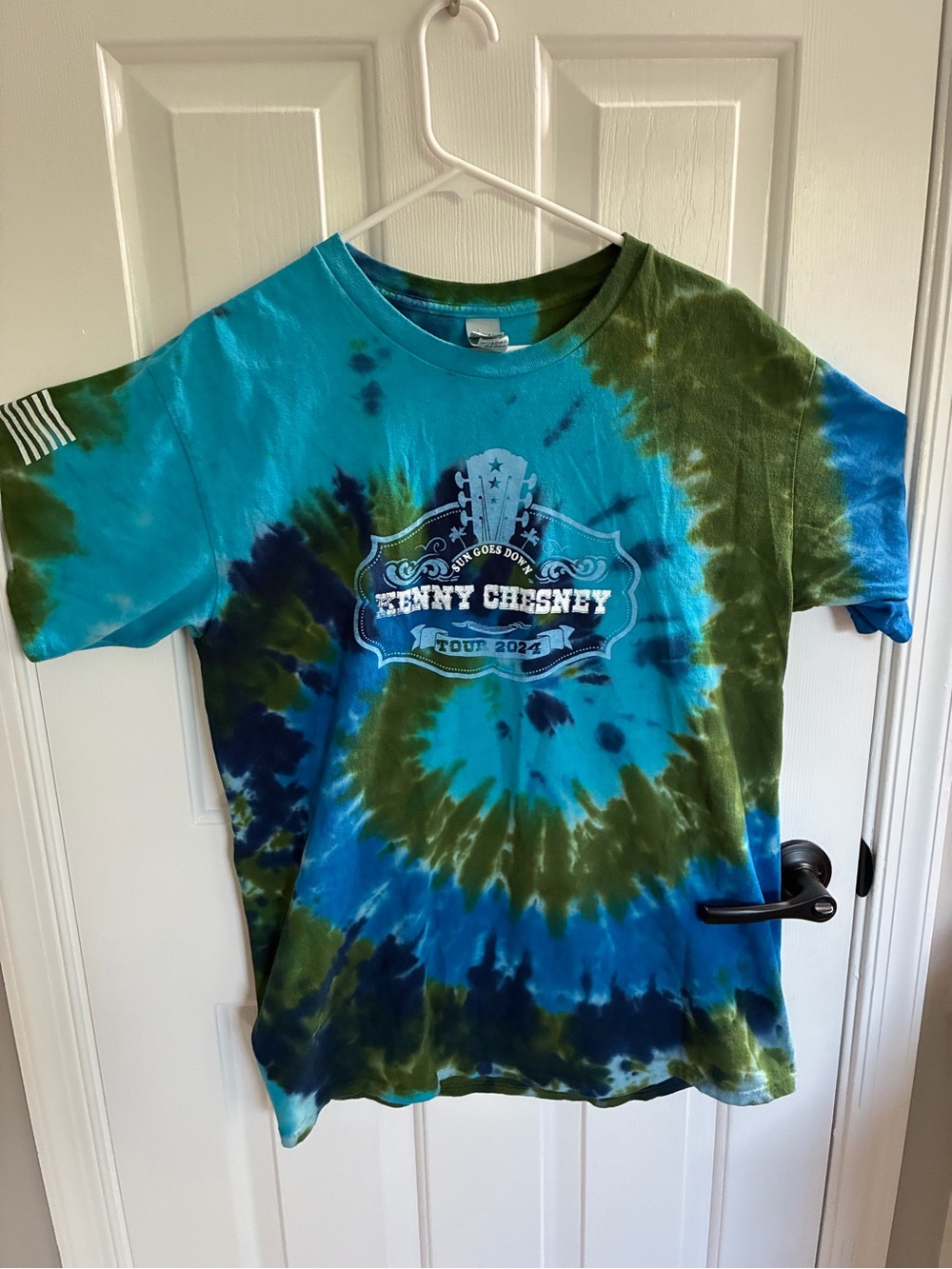 Kenny Chesney Zac Brown Band Sun Goes Down Tour 2024 Tie Dye T-Shirt Mens L